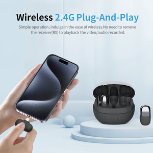 Micrófono de Solapa Inalámbrico Ultra Miniatura TDS5 con Tecnología Inteligente de Filtro Ambiental de Alto Rendimiento para Música y Voz - Product Image 6