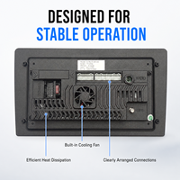 Amplificador DSP para Auto de 4 Canales Peak Performance, Procesador de Audio RCA de Alta Entrada, Módulo de Actualización con Disipador de Calor de Aluminio