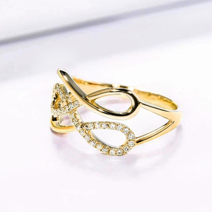 Bague Vintage Croisée pour Femme, Bijou Tendance Chic à Ligne Géométrique Minimaliste - Product Image 3