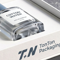 Boîte cadeau de luxe personnalisée pour Cologne blanche et boîte magnétique pour parfum avec présentoir en papier pour emballage de parfum