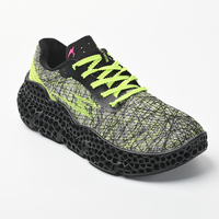 Chaussures de sport légères imprimées en 3D, empeigne en mesh brodé, semelle absorbant les chocs imprimée en 3D, baskets de marche et de randonnée