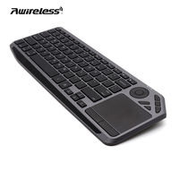Clavier sans fil Awireless 2022, nouveau, rechargeable, rétroéclairé, multimédia, pavé tactile intégré, pour PC connecté à la télévision