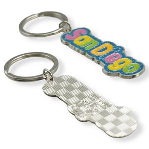 Lotes al por mayor de llaveros de dibujos animados de metal y plástico, llaveros personalizados de PVC 3D, llaveros redondos de goma, llaveros de PVC blando personalizados - Product Image 3