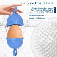 Brosse et Laveur à Œufs en Silicone Réutilisable Écologique Portable, Compatible Lave-Vaisselle, Outil de Cuisine – Offre Spéciale