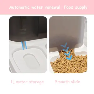 2024 Premium Haustier automatischer Wasserspender und Fütterer 2 in 1 für Katzen oder Hunde Haustierprodukte - Product Image 4