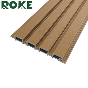 ROKE Nouveau style de panneaux WPC, design économique, panneau extérieur WPC, usine chinoise, style élégant, panneau mural WPC pour décoration extérieure - Product Image 4
