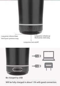 Vaso Deportivo Inteligente con Bluetooth, de Acero Inoxidable, Ecológico, de 30oz/40oz, con Altavoz Portátil, Aislamiento Térmico de 0-6 Horas - Product Image 4