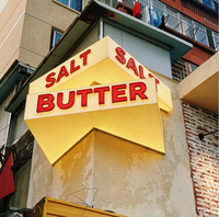 Enseigne de devanture personnalisée en aluminium 3D avec lettres lumineuses LED, caisson lumineux en acrylique rétroéclairé, enseigne suspendue pour magasin de détail