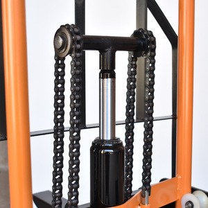 China Fabriek 500Kg 1ton Lichte Elektrische Hydraulische Stapelaar Handtrolley - Product Image 2