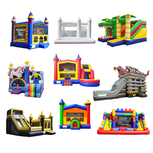 บ้านลมเด้งดึ๋งพร้อมสไลเดอร์น้ำสีขาวสำหรับเด็กเช่าสำหรับจัดงานปาร์ตี้ - Product Image 2