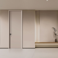 Dalle de finition d'usine de porte de chambre à coucher intérieure en bois massif minimaliste pour l'isolation phonique d'utilisation de salon de maison