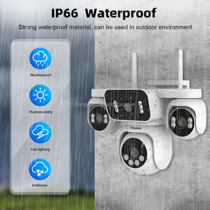 宏纳尔 20MP WiFi 运动检测户外无线监控 PTZ 网络摄像机 HiEasy 4 镜头闭路电视网络 WiFi 安防摄像头 - Product Image 4