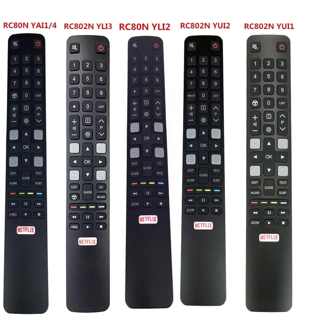 RC80N YAI1 RC802N YUI1 RC802N YUI2 RC802N YLI2 RC802N YLI3 New Original Remote ConFor TCL TV for RC802N YAI2 THOMSON IFFALCON TV