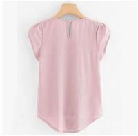 Femmes nouveauté vacances Blouse haut personnalisé femme élégant imprimé fleuri plissé Blouse décontracté à manches courtes femmes Blouses