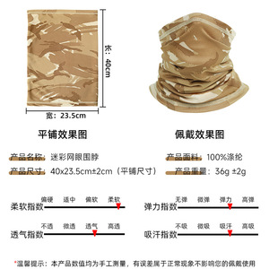 Camouflage Magic Headband Summer Outdoor Cycling Breathable Quick Drying Sunscreen Face Mask Unisex - Product Image 2