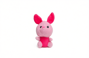 Juguete de peluche de conejo rosa de 9 cm, decoración colgante para habitación de niños, guardería, tema animal, diseño compacto - Product Image 1
