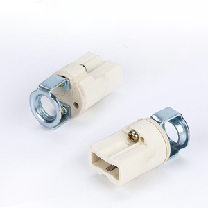 Soporte de luz de cerámica de diente completo <span class=keywords><strong>G9</strong></span>, portalámparas de pie de cerámica en espiral halógena de baja presión y alta temperatura - Product Image 6