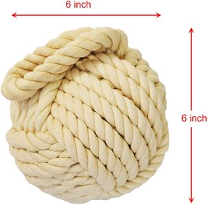 Decorative <strong>Door</strong> Stopper Window Wedge Ivory Rope <strong>Knot</strong> Cotton <strong>Door</strong> <strong>Stop</strong> - Product Image 3