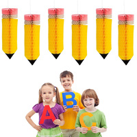 Décoration suspendue en nid d'abeille pour la rentrée scolaire, pendentif de plafond pour la première journée d'école, décoration de fête