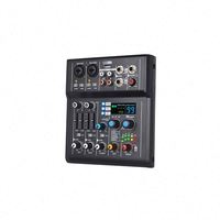 Table de mixage audio USB, dernière version du fabricant, mini carte son 4 canaux pour sonorisation en direct, 99 DSP avec BT USB OTG