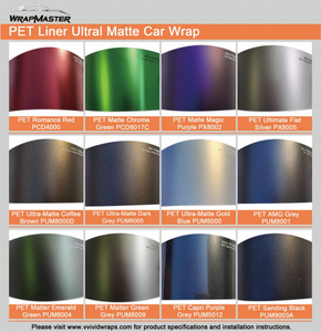 WRAPMASTER PET - Campionario di pellicole viniliche per wrapping <span class=keywords><strong>auto</strong></span>, pellicole colorate per veicoli - Product Image 5