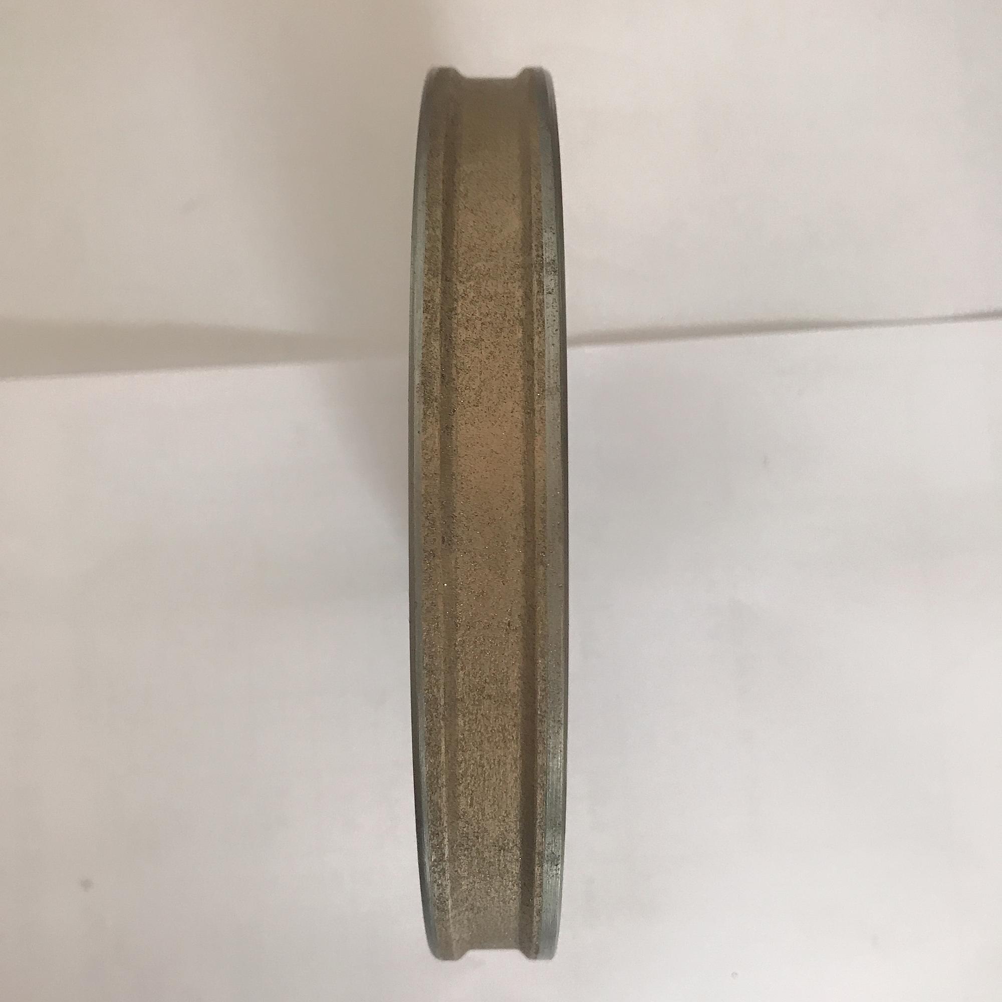 Pencil edge diamond grinding wheel for glass processing