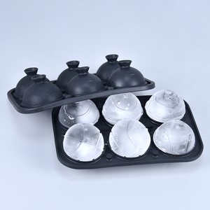 BHD personalizado 3D pelota de <span class=keywords><strong>tenis</strong></span> bandejas de cubitos de hielo molde portátil de silicona para Hacer bolas de hielo para cócteles y Bourbon sin BPA - Product Image 1
