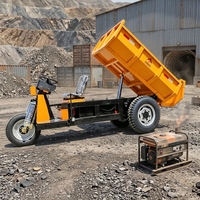 Sinman ZL300E 3-Tonnen Elektrischer Handwagen Kleiner Flachbett-LKW Abnehmbarer Sitz Transportwagen für Landwirtschaft und Pumpenbetrieb