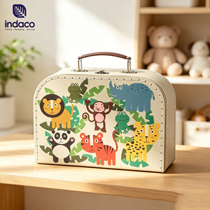 Customized <b>Cardboard</b> <b>Storage</b> <b>Box</b> Kids Toy <b>Box</b> Baby Gift Set <b>Cardboard</b> Suitcase for 2026 - Product Image 1