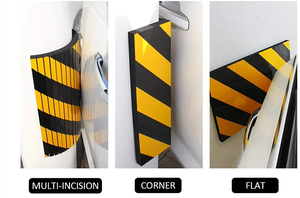 Aide au stationnement pour <span class=keywords><strong>garage</strong></span> Protecteur en caoutchouc en mousse PU Protecteur de bord de mur anti-rayures avec avertissement Pare-chocs d'angle - Product Image 3