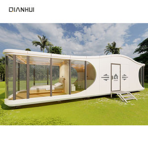 บ้านสำเร็จรูปพรีเมียมแบบเคลื่อนย้ายได้  บ้านคอนเทนเนอร์สำเร็จรูปขนาด 36.8 ตร.ม. สำหรับ 2-4 คน  โรงแรมแคปซูลพร้อมใบรับรอง CE - Product Image 1