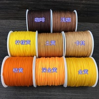 Cordon en nylon pour la fabrication de bijoux 0.8mm bricolage perles chaîne 38 couleur macramé fil Bracelet et corde artisanale