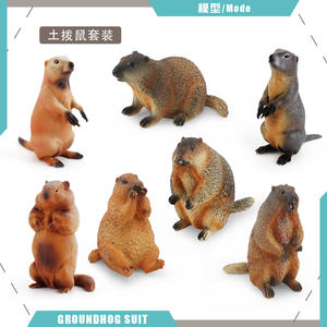 Comercio exterior Venta caliente Modelo salvaje <span class=keywords><strong>Marmota</strong></span> Ardilla Bosque Pastizal Animal Adornos de mano estáticos - Product Image 3