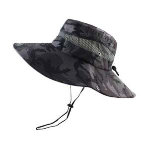 Nuevo Sombrero Táctico Boonie para Hombre, Gorra de Pesca con Camuflaje, Protección Solar con Correa Ajustable para la Barbilla - Product Image 2