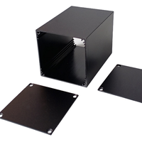 Boîtier d'amplificateur extérieur en aluminium anodisé IP54, boîtier d'onduleur divisé, boîte de sortie, boîtier de mini PC monobloc