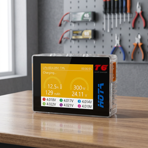 เครื่องชาร์จแบตเตอรี่ลิเธียมโพลิเมอร์ HOTA T6 DC 300W PD 90W 15A แบบสมาร์ทบาลานซ์ สำหรับโดรน FPV รถบังคับวิทยุ เรือบังคับวิทยุ - Product Image 2