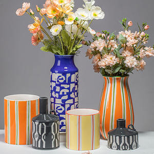 Vase en céramique de fleur de pot de plante d'ornement de maison en céramique colorée pour l'hôtel - Product Image 6