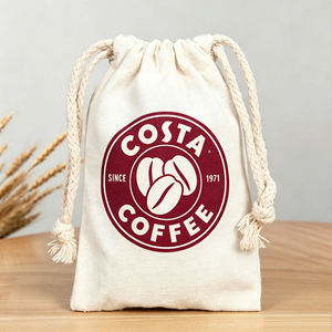 Adjustable Custom Size 19cm*28cm <b>Drawstring</b> <b>Canvas</b> <b>Bag</b> Custom Draw String Cord Accessory Custom Color Draw String <b>Bag</b> - Product Image 5