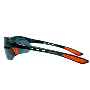 Lunettes de sécurité demi-cadre anti-buée avec logo personnalisé et verres en polycarbonate pour la protection des yeux lors du travail industriel et de la soudure - Product Image 2