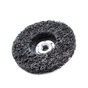 Disque <span class=keywords><strong>de</strong></span> décapage et <span class=keywords><strong>de</strong></span> nettoyage noir <span class=keywords><strong>de</strong></span> 5 pouces avec moyeu métallique et support en <span class=keywords><strong>fibre</strong></span> <span class=keywords><strong>de</strong></span> <span class=keywords><strong>verre</strong></span> pour le décapage <span class=keywords><strong>de</strong></span> la peinture et le nettoyage des joints <span class=keywords><strong>de</strong></span> soudure - Product Image 3