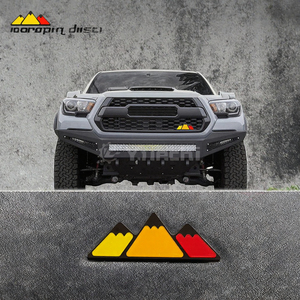 Emblème de pare-chocs extérieur tricolore Ba Jia Er Mountain Design pour voiture, en ABS de 10 mil d'épaisseur, autocollants de protection et de décoration de carrosserie, garantie 1 an - Product Image 3