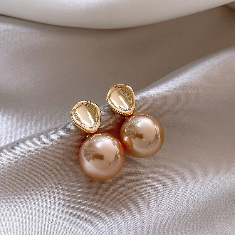 2 # aiguille d'argent-couleur champagne-ovale