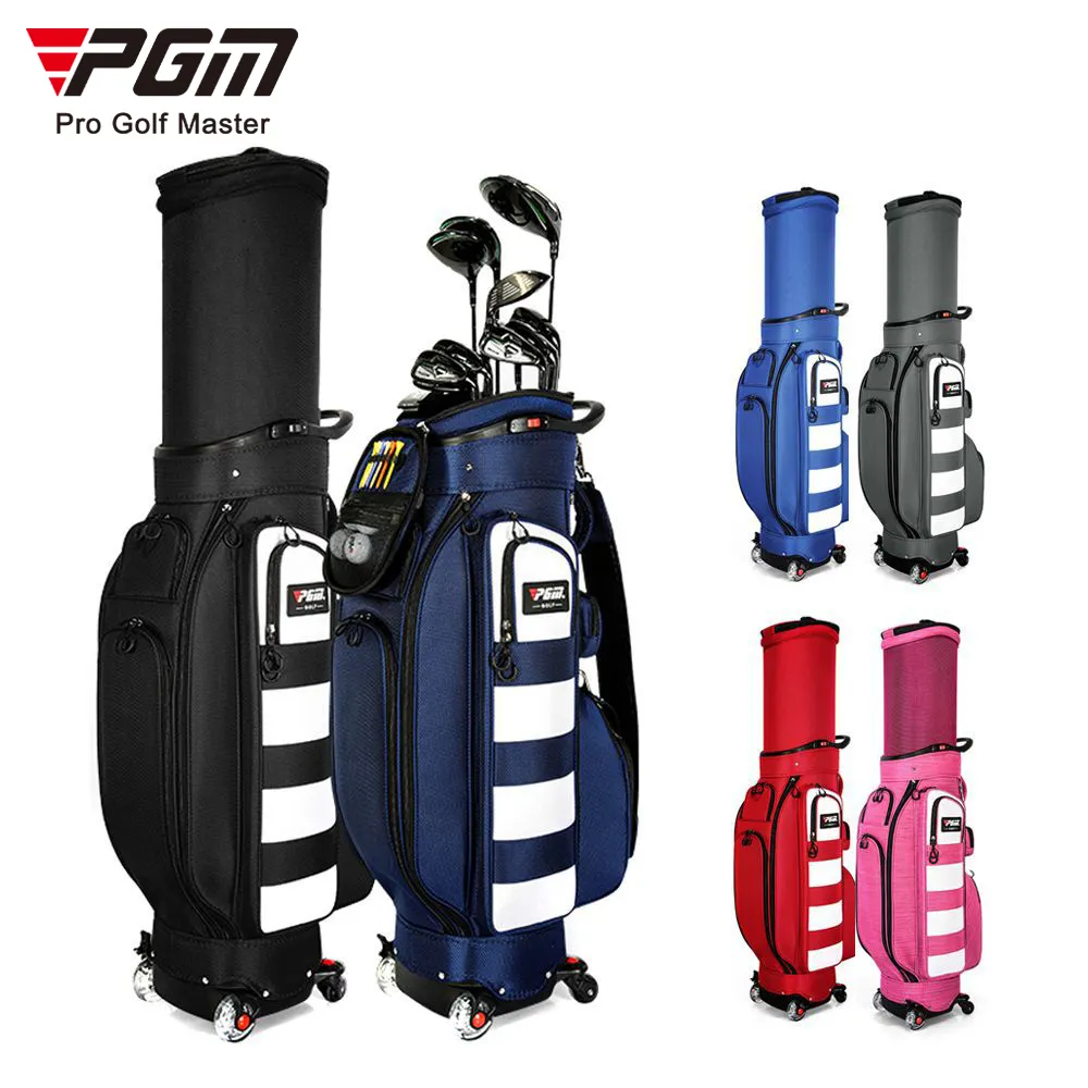 PGM Telescopic Bag Hard Case Travel Golf Bag With 4 Way Wheels