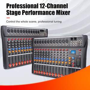 NGVM CT-120 Professional 12-Channel Sound Board <strong>Mixer</strong> with MP3 Input Stereo <strong>DJ</strong> <strong>Mixer</strong> for Live Events Karaoke Stage Performance - Product Image 2