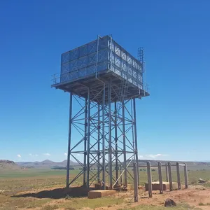 Réservoir d'eau avant en acier 3,5 l 50m3, Structure en acier HDG 5*5*2m, réservoir de stockage d'eau