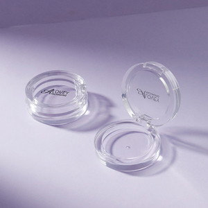 Hình Dạng Tròn Rõ Ràng Rỗng Nhỏ Gọn Trường Hợp Duy Nhất Mini Eye Shadow Container 39Mm Rõ Ràng Highlighter Trường Hợp - Product Image 1