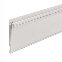 Bande de billet en PVC économique personnalisée en usine Porte-étiquette UPC Porte-étiquette de moulage d'étiquette de prix avec lentille de protection transparente et poignée promotionnelle