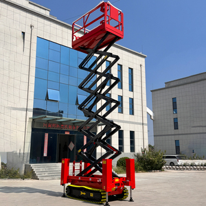 Tải trọng 10M 320kg tự hành theo dõi thang máy cắt kéo di động trên không nền tảng làm việc nâng bàn Nâng Bánh xích kéo - Product Image 5