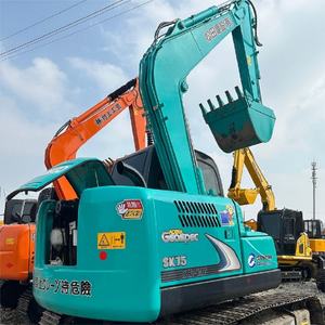 Mini-excavatrice sur chenilles d'occasion Kobelco SK75 d'origine japonaise avec moteur PLC, boîte de vitesses et pompe - Haute qualité, bonnes performances, prix avantageux - Product Image 1