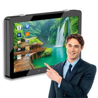 Pantalla LCD Táctil Digital de 43 Pulgadas para Exteriores, Resistente al Agua IP65, Señalización Digital Montada en Pared, Gráficos Animados, Publicidad Interactiva